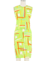 1996 Gianni Versace Printed Sleeveless Dress Dress arcadeshops.com