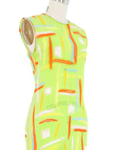 1996 Gianni Versace Printed Sleeveless Dress Dress arcadeshops.com