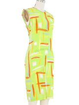 1996 Gianni Versace Printed Sleeveless Dress Dress arcadeshops.com