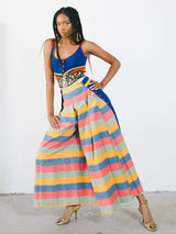 Paco Rabanne Striped Knit Maxi Dress Dress arcadeshops.com