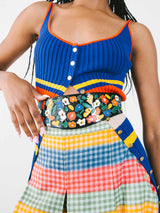 1970s Valentino Patent Floral Waist Belt Accessory arcadeshops.com