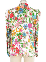 Edeltrud Hofmann Floral Silk Blouse Top arcadeshops.com
