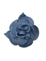 Chanel Camelia Perforated Leather Brooch Accessory arcadeshops.com