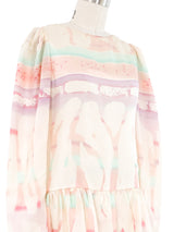 Mary McFadden Watercolor Printed Dress Dress arcadeshops.com