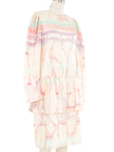 Mary McFadden Watercolor Printed Dress Dress arcadeshops.com