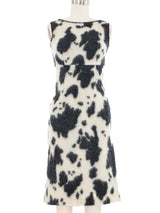 Moschino Cow Printed Mohair Dress Dress arcadeshops.com