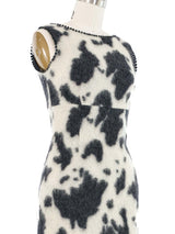 Moschino Cow Printed Mohair Dress Dress arcadeshops.com