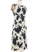 Moschino Cow Printed Mohair Dress Dress arcadeshops.com