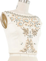 1990s Dries Van Noten Beaded Top Top arcadeshops.com