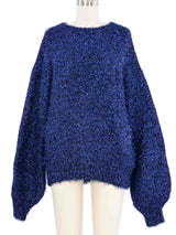 Dries Van Noten Blue Tinsel Sweater Top arcadeshops.com