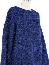 Dries Van Noten Blue Tinsel Sweater Top arcadeshops.com