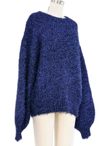 Dries Van Noten Blue Tinsel Sweater Top arcadeshops.com