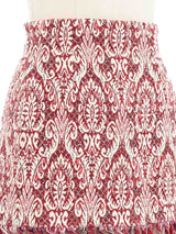 2019 Chloe Jacquard Fringe Trimmed Mini Skirt Bottom arcadeshops.com