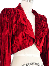 Emanuel Ungaro Red Velvet Bolero Jacket arcadeshops.com