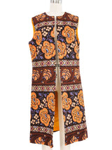 1970s Floral Tapestry Vest Jacket arcadeshops.com