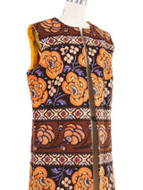 1970s Floral Tapestry Vest Jacket arcadeshops.com