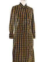 Celine Metallic Chain Print Dress Dress arcadeshops.com