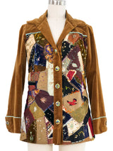 Embroidered Patchwork Quilt Jacket Jacket arcadeshops.com