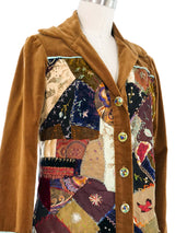 Embroidered Patchwork Quilt Jacket Jacket arcadeshops.com