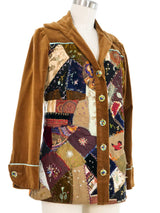 Embroidered Patchwork Quilt Jacket Jacket arcadeshops.com