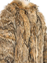 Hooded Fur Jacket Jacket arcadeshops.com