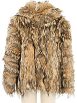 Hooded Fur Jacket Jacket arcadeshops.com