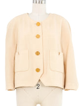 1991 Chanel Ivory Tweed Jacket Jacket arcadeshops.com