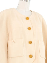 1991 Chanel Ivory Tweed Jacket Jacket arcadeshops.com