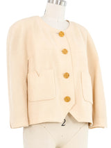 1991 Chanel Ivory Tweed Jacket Jacket arcadeshops.com