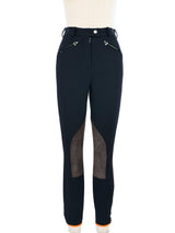 Hermes Contrast Suede Riding Pants Bottom arcadeshops.com