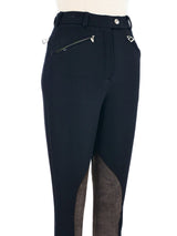 Hermes Contrast Suede Riding Pants Bottom arcadeshops.com