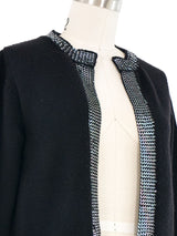 1999 Chanel Sequin Trimmed Cardigan Top arcadeshops.com