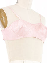1940s Pink Satin Bullet Bra Top arcadeshops.com