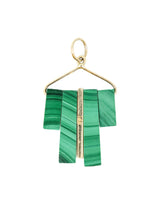 14k Articulated Malachite Charm Fine Jewelry arcadeshops.com