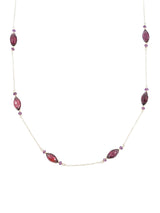14k Garnet Chain Necklace Fine Jewelry arcadeshops.com