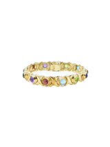 14k Gold Multistone Cabochon Bracelet Fine Jewelry arcadeshops.com
