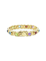 14k Gold Multistone Cabochon Bracelet Fine Jewelry arcadeshops.com