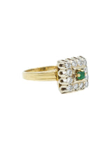 18k Diamond Emerald Ring Fine Jewelry arcadeshops.com