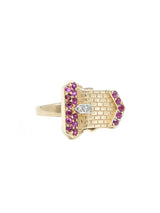 14k Ruby And Diamond Buckle Ring Fine Jewelry arcadeshops.com