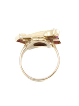 14k Ruby And Diamond Buckle Ring Fine Jewelry arcadeshops.com