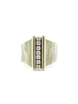 14k Diamond Cut Raised Channel Ring Fine Jewelry arcadeshops.com