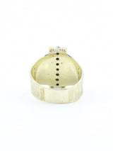 14k Diamond Cut Raised Channel Ring Fine Jewelry arcadeshops.com