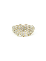 14k Triple Heart Diamond Ring Fine Jewelry arcadeshops.com