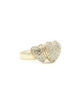 14k Triple Heart Diamond Ring Fine Jewelry arcadeshops.com