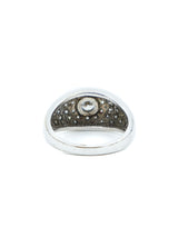 18k White Gold Diamond Dome Ring Fine Jewelry arcadeshops.com