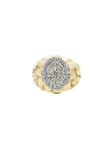 14k Gold Nugget And Diamond Ring Fine Jewelry arcadeshops.com