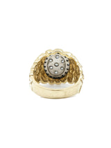 14k Gold Nugget And Diamond Ring Fine Jewelry arcadeshops.com