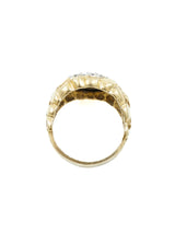 14k Gold Nugget And Diamond Ring Fine Jewelry arcadeshops.com