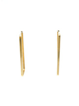 14k Rectangular Hoop Earrings Fine Jewelry arcadeshops.com