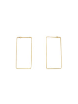 14k Rectangular Hoop Earrings Fine Jewelry arcadeshops.com